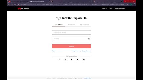 Sign In with Uniportal ID .